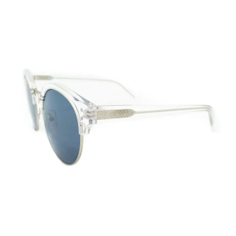 New arrivals custom acetate and metal round sunglasses 48028