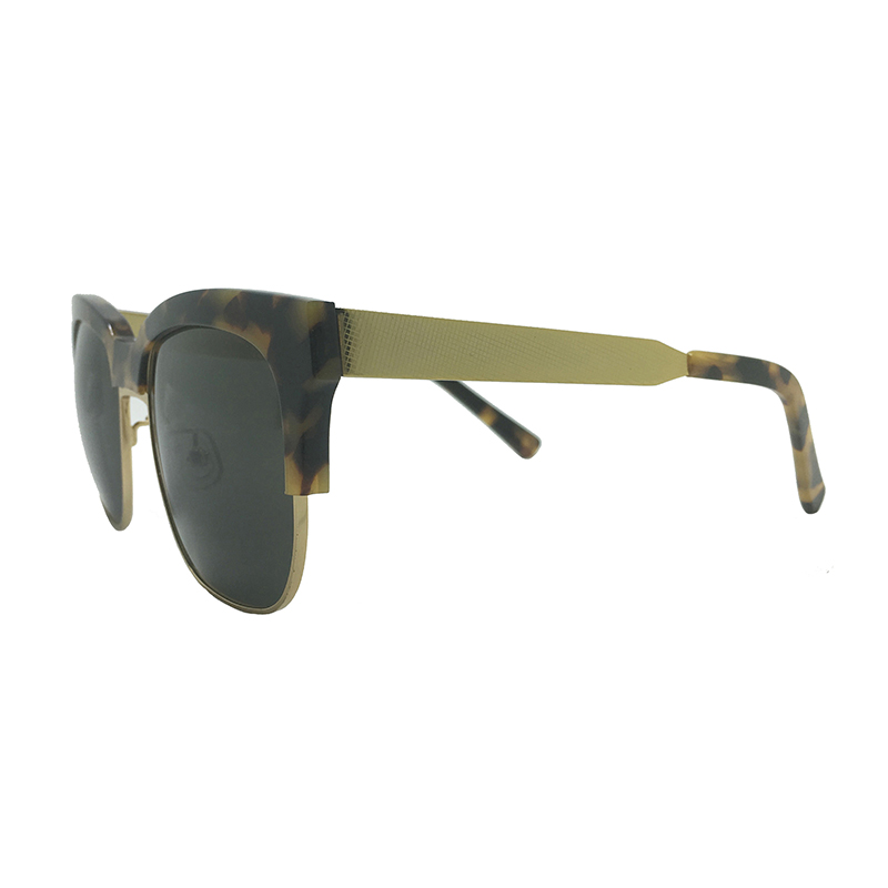 High Quality Eyewear China manufacturer actate metal sunglasses 48033