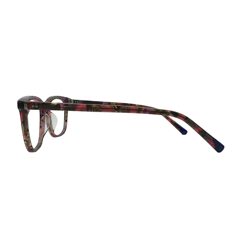 Women acetate square eyeglasses oem custom designer eyewear optical frame 48018