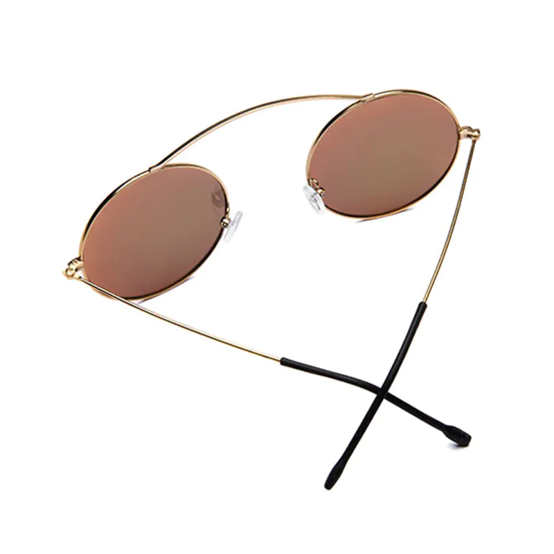 Italy design ce uv400 metal custom logo sunglasses 38019