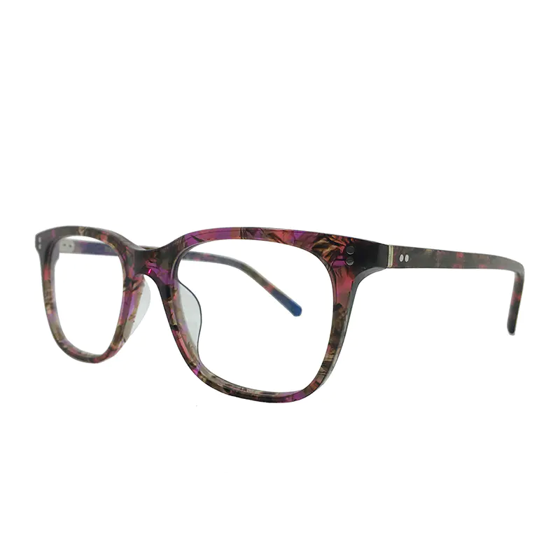 Women acetate square eyeglasses oem custom designer eyewear optical frame 48018